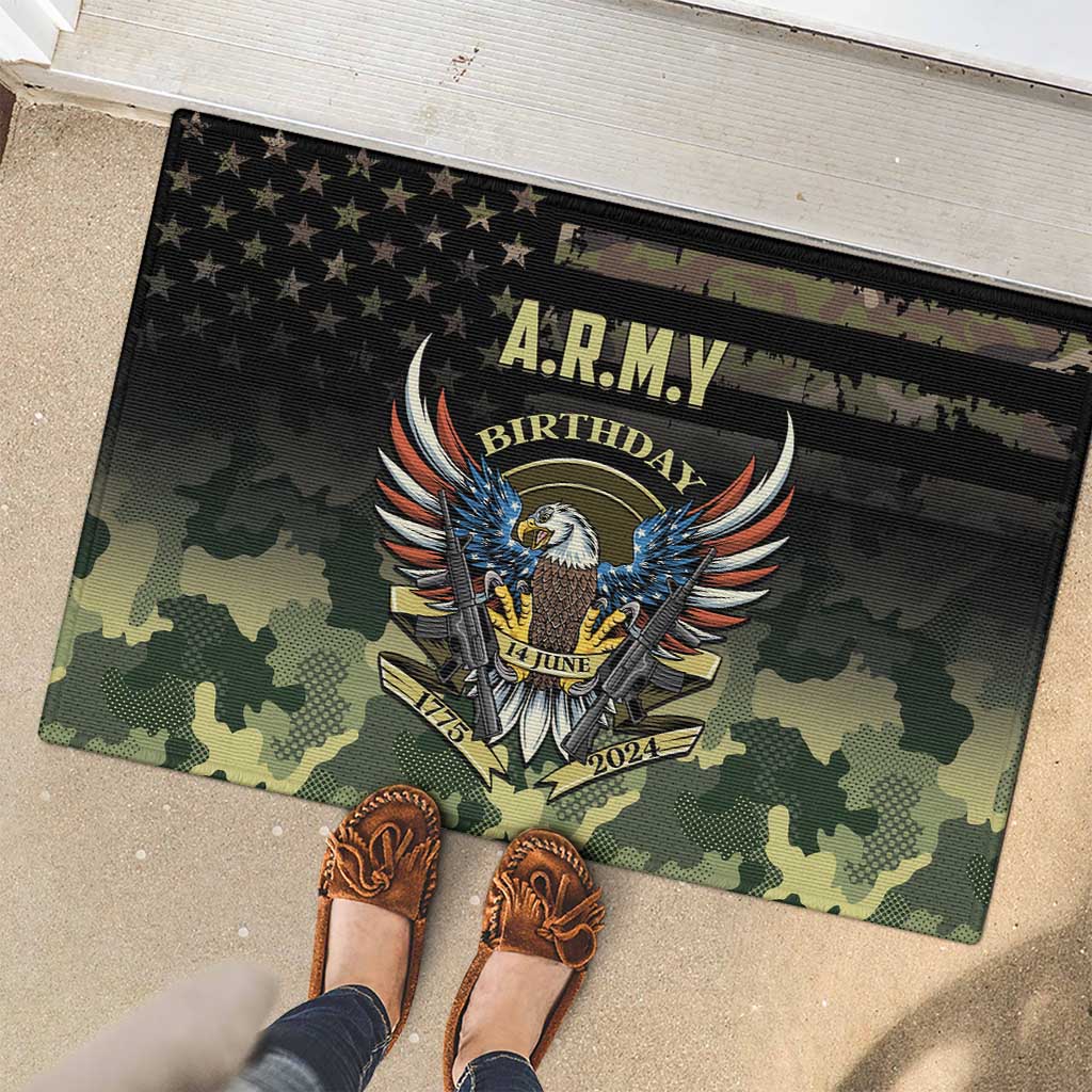 ARMY Birthday 2024 Rubber Doormat US 249th Anniversary - Wonder Print Shop