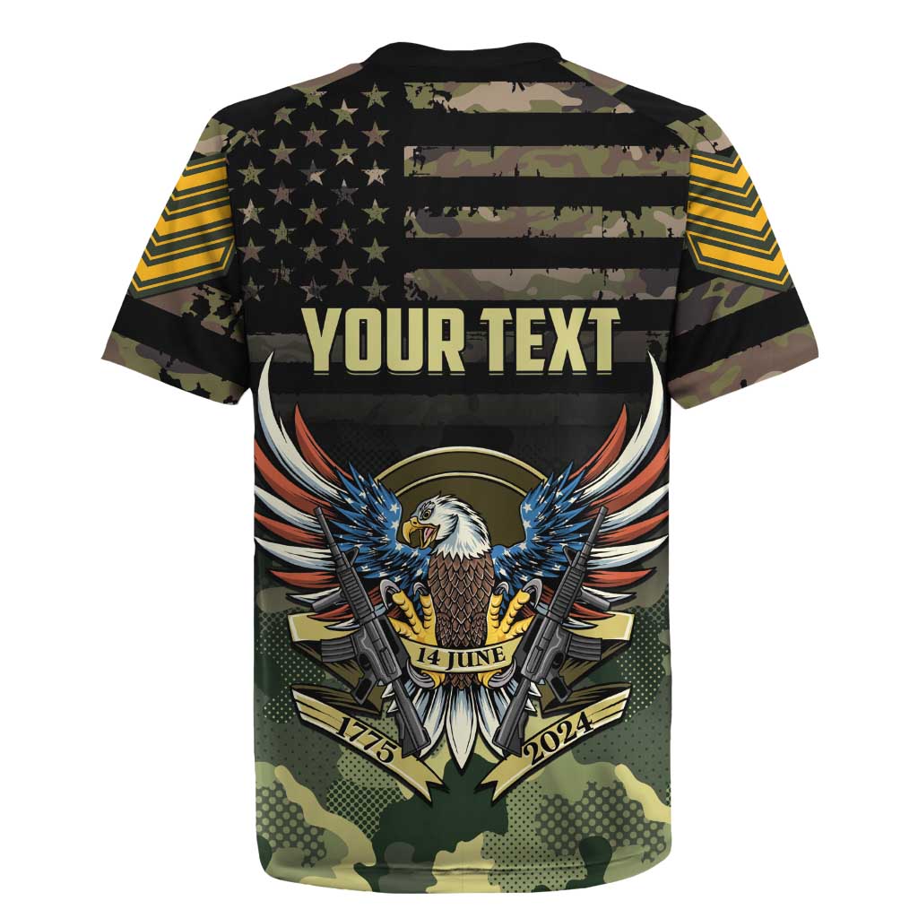 Personalized ARMY Birthday 2024 Rugby Jersey US 249th Anniversary - Wonder Print Shop