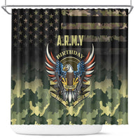 ARMY Birthday 2024 Shower Curtain US 249th Anniversary