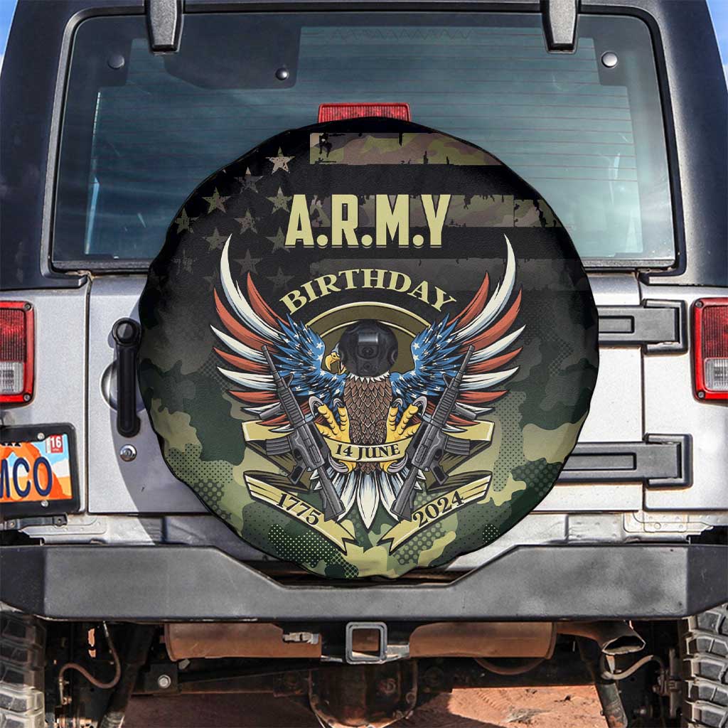 ARMY Birthday 2024 Spare Tire Cover US 249th Anniversary - Wonder Print Shop