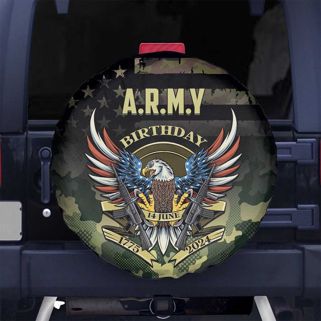 ARMY Birthday 2024 Spare Tire Cover US 249th Anniversary - Wonder Print Shop