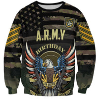 Personalized ARMY Birthday 2024 Sweatshirt US 249th Anniversary - Wonder Print Shop