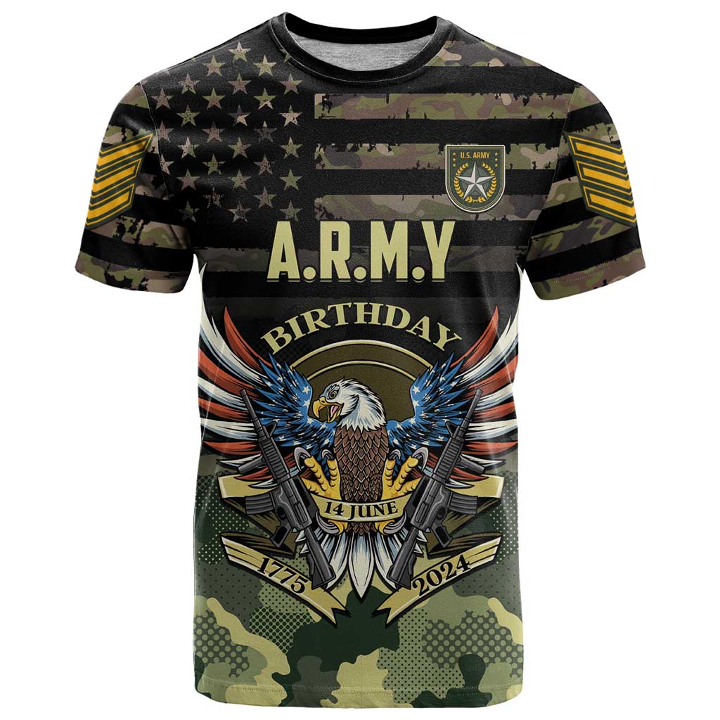 Personalized ARMY Birthday 2024 T Shirt US 249th Anniversary - Wonder Print Shop