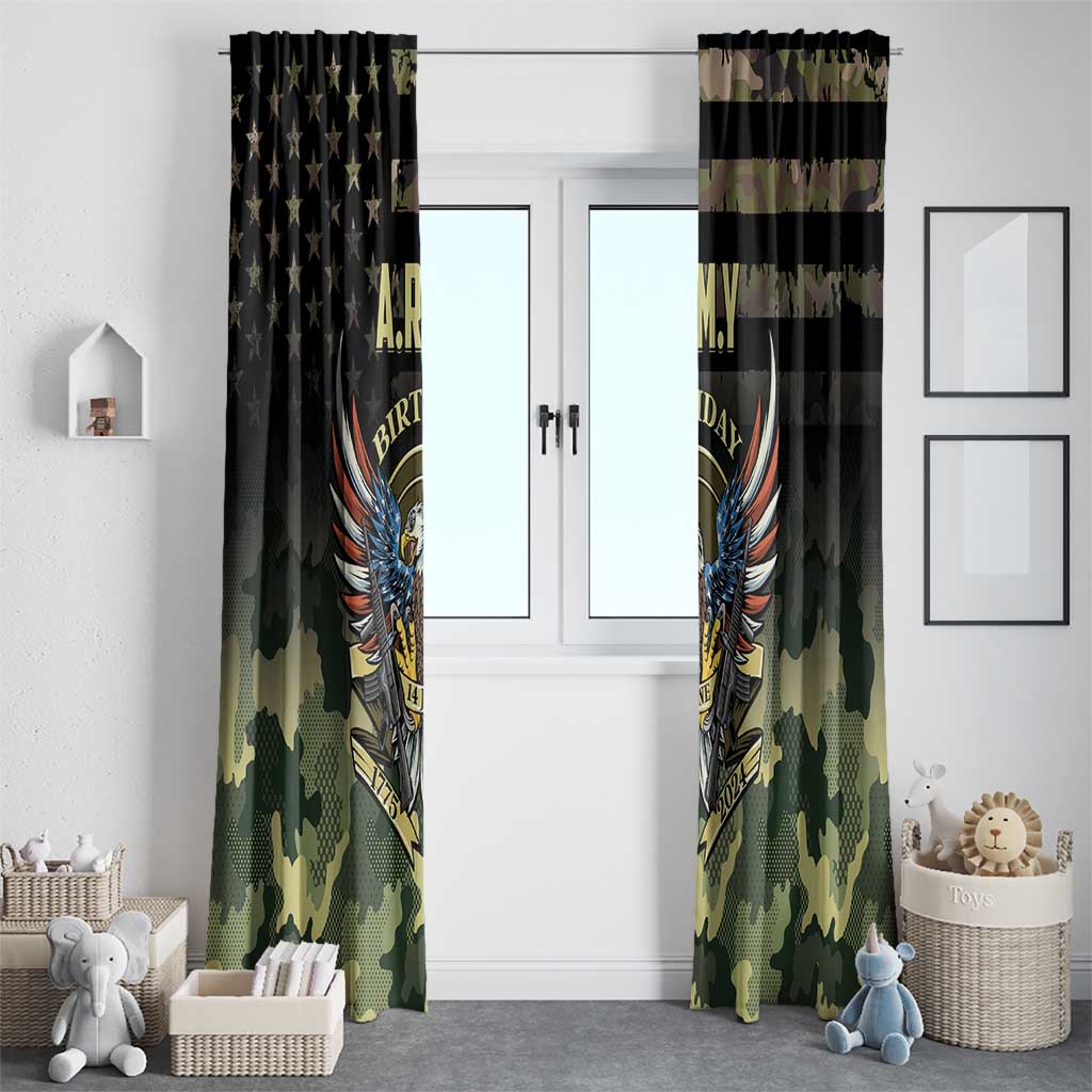 ARMY Birthday 2024 Window Curtain US 249th Anniversary - Wonder Print Shop