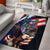 Puerto Rico 4th of July Area Rug USA Statue of Liberty El Morro