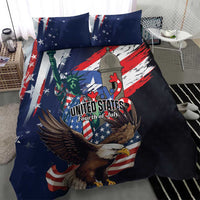 Puerto Rico 4th of July Bedding Set USA Statue of Liberty El Morro