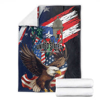Puerto Rico 4th of July Blanket USA Statue of Liberty El Morro