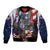 Personalized Puerto Rico 4th of July Bomber Jacket USA Statue of Liberty El Morro
