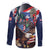Personalized Puerto Rico 4th of July Family Matching Long Sleeve Bodycon Dress and Hawaiian Shirt USA Statue of Liberty El Morro