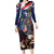 Personalized Puerto Rico 4th of July Family Matching Long Sleeve Bodycon Dress and Hawaiian Shirt USA Statue of Liberty El Morro