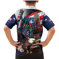 Personalized Puerto Rico 4th of July Family Matching Mermaid Dress and Hawaiian Shirt USA Statue of Liberty El Morro