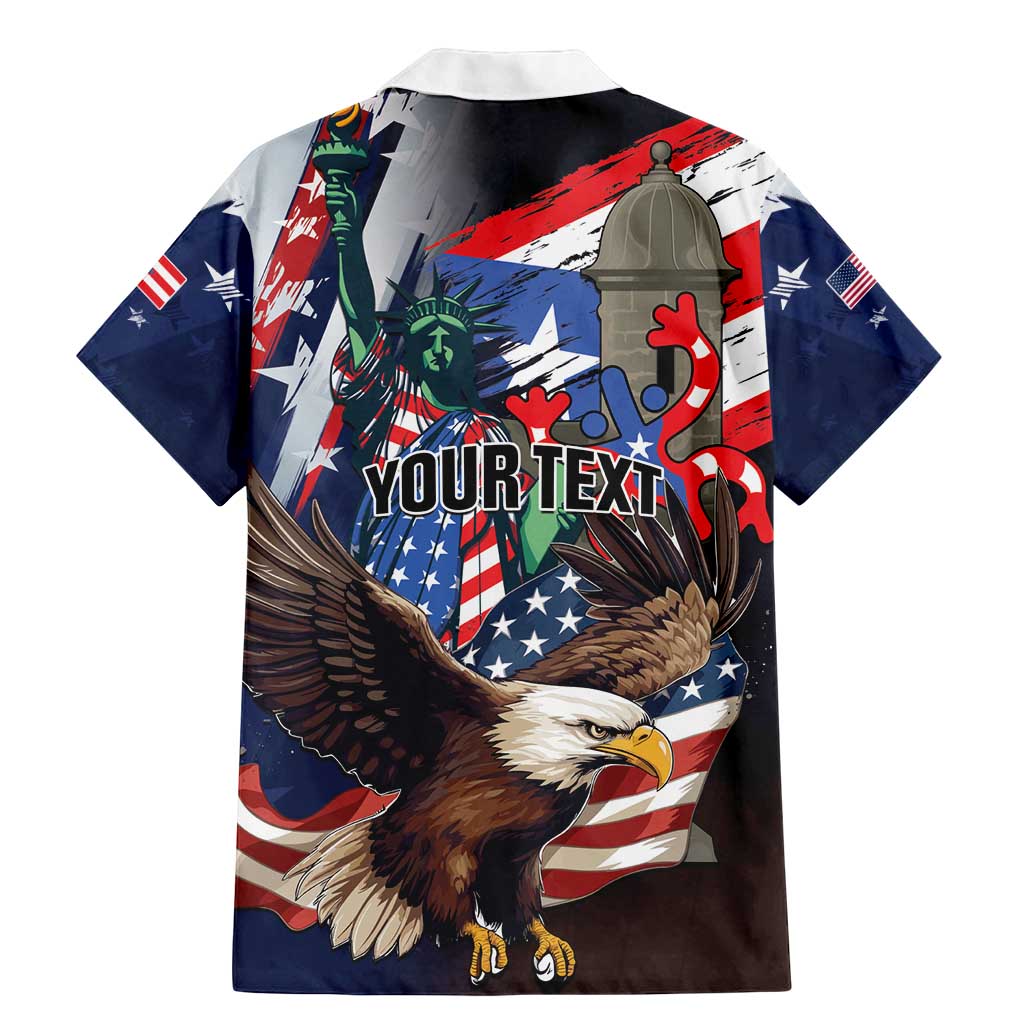 Personalized Puerto Rico 4th of July Family Matching Mermaid Dress and Hawaiian Shirt USA Statue of Liberty El Morro