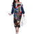 Personalized Puerto Rico 4th of July Family Matching Off The Shoulder Long Sleeve Dress and Hawaiian Shirt USA Statue of Liberty El Morro