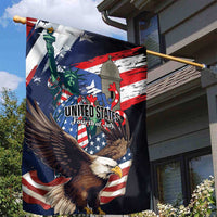 Puerto Rico 4th of July Garden Flag USA Statue of Liberty El Morro