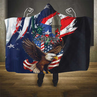 Puerto Rico 4th of July Hooded Blanket USA Statue of Liberty El Morro