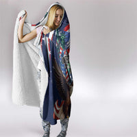 Puerto Rico 4th of July Hooded Blanket USA Statue of Liberty El Morro