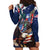 Personalized Puerto Rico 4th of July Hoodie Dress USA Statue of Liberty El Morro