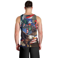Personalized Puerto Rico 4th of July Men Tank Top USA Statue of Liberty El Morro