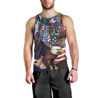 Personalized Puerto Rico 4th of July Men Tank Top USA Statue of Liberty El Morro