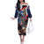 Personalized Puerto Rico 4th of July Off The Shoulder Long Sleeve Dress USA Statue of Liberty El Morro