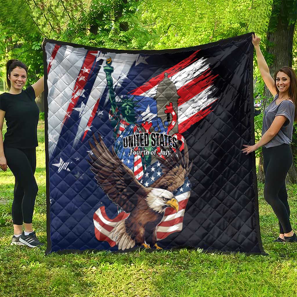 Puerto Rico 4th of July Quilt USA Statue of Liberty El Morro