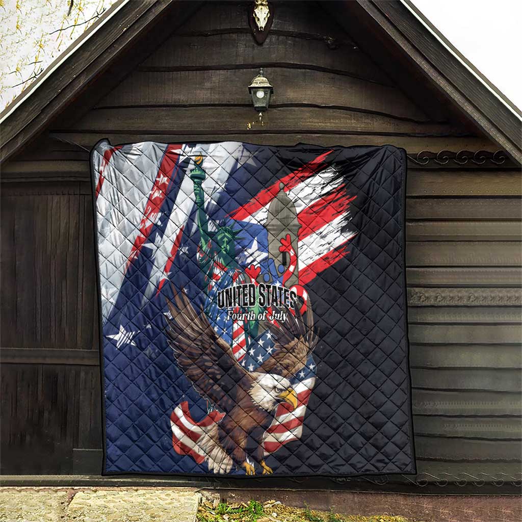 Puerto Rico 4th of July Quilt USA Statue of Liberty El Morro