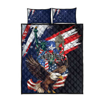 Puerto Rico 4th of July Quilt Bed Set USA Statue of Liberty El Morro