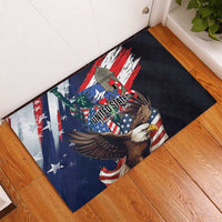 Puerto Rico 4th of July Rubber Doormat USA Statue of Liberty El Morro