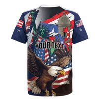 Personalized Puerto Rico 4th of July Rugby Jersey USA Statue of Liberty El Morro