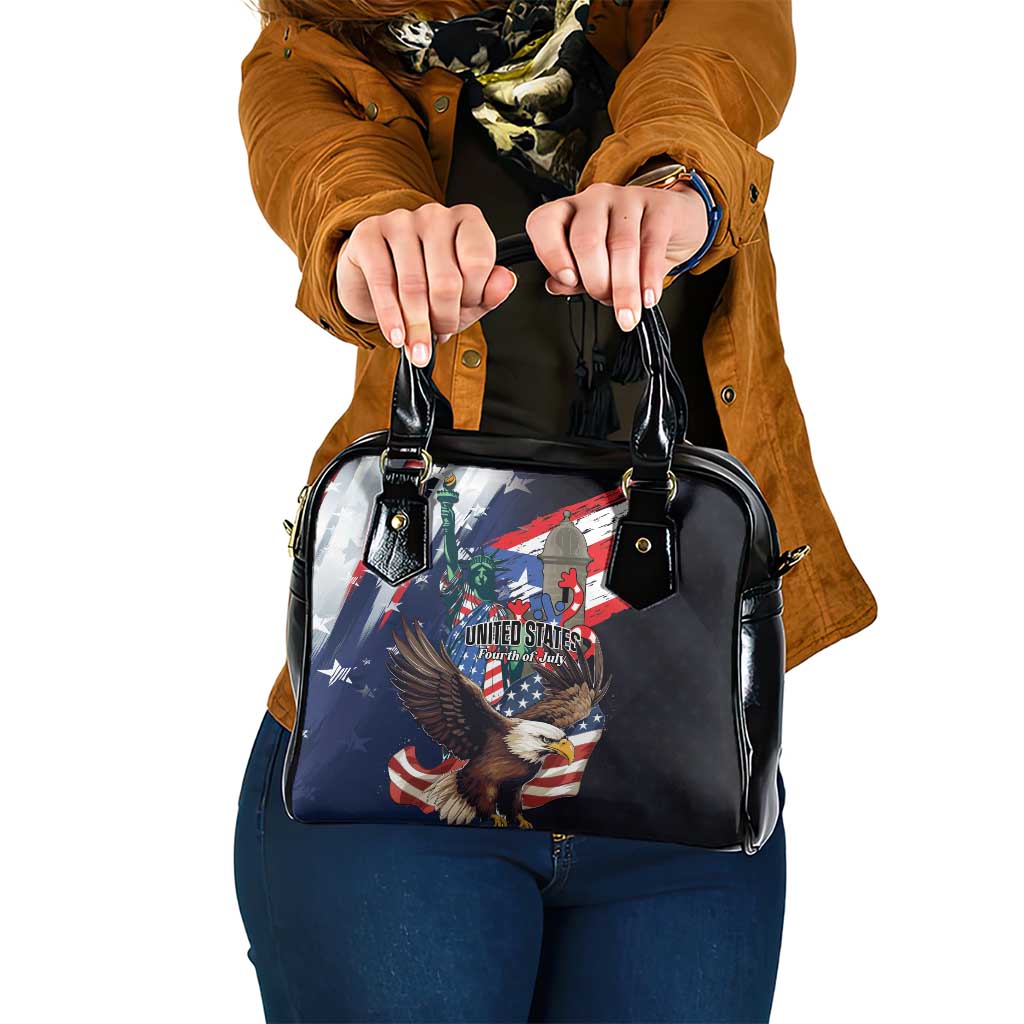 Puerto Rico 4th of July Shoulder Handbag USA Statue of Liberty El Morro