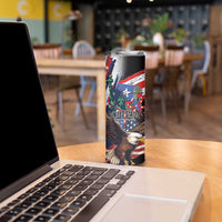 Personalized Puerto Rico 4th of July Skinny Tumbler USA Statue of Liberty El Morro