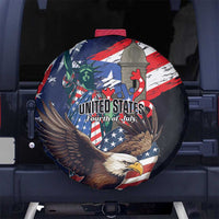 Puerto Rico 4th of July Spare Tire Cover USA Statue of Liberty El Morro