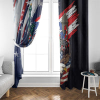 Puerto Rico 4th of July Window Curtain USA Statue of Liberty El Morro