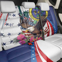 US Virgin Islands 4th of July Back Car Seat Cover US Eagle Statue of Liberty