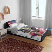 US Virgin Islands 4th of July Bedding Set US Eagle Statue of Liberty
