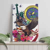 US Virgin Islands 4th of July Canvas Wall Art US Eagle Statue of Liberty