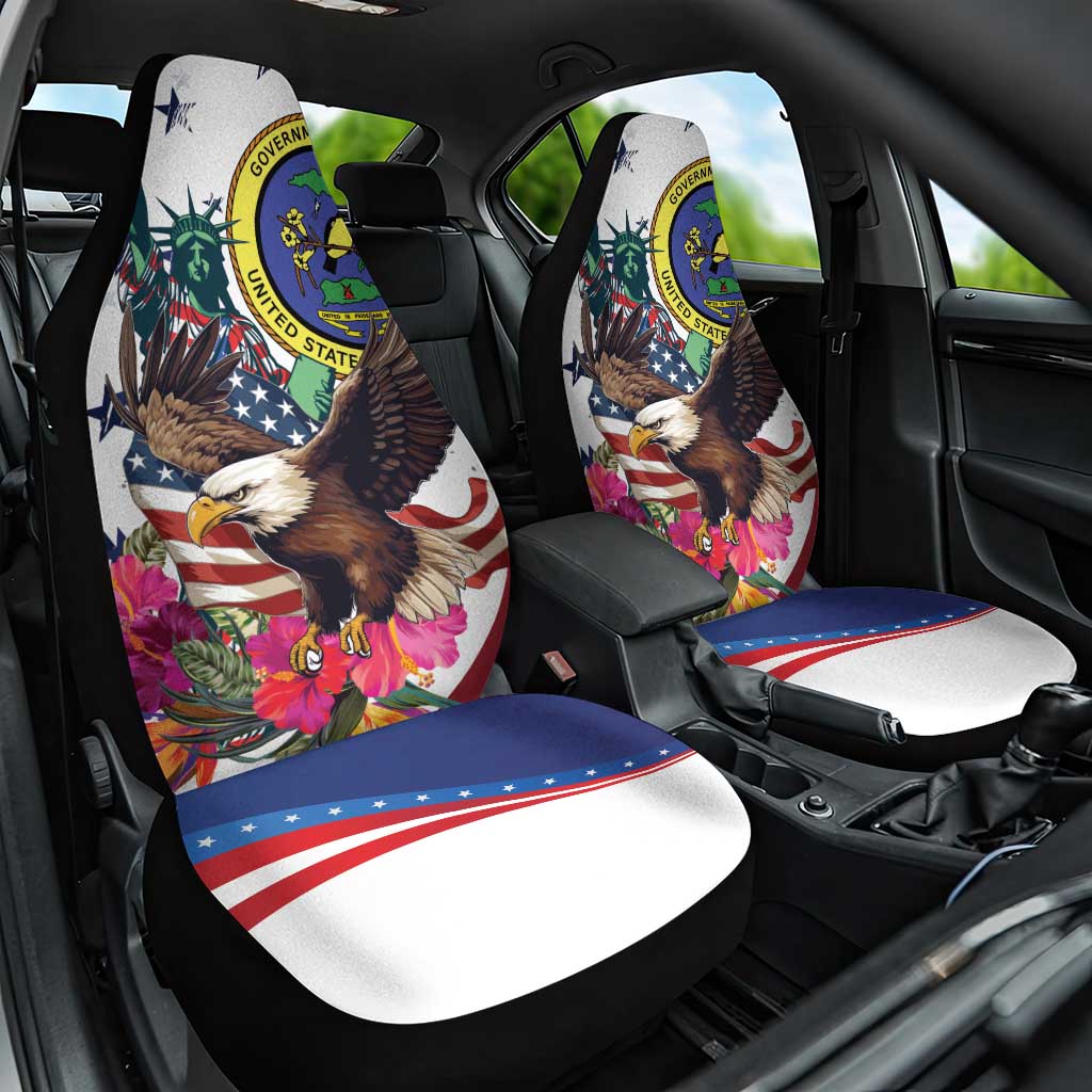 US Virgin Islands 4th of July Car Seat Cover US Eagle Statue of Liberty