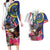 Personalized US Virgin Islands 4th of July Couples Matching Long Sleeve Bodycon Dress and Hawaiian Shirt US Eagle Statue of Liberty