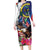 Personalized US Virgin Islands 4th of July Family Matching Long Sleeve Bodycon Dress and Hawaiian Shirt US Eagle Statue of Liberty