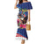 Personalized US Virgin Islands 4th of July Family Matching Mermaid Dress and Hawaiian Shirt US Eagle Statue of Liberty