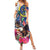 Personalized US Virgin Islands 4th of July Family Matching Summer Maxi Dress and Hawaiian Shirt US Eagle Statue of Liberty