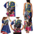 Personalized US Virgin Islands 4th of July Family Matching Tank Maxi Dress and Hawaiian Shirt US Eagle Statue of Liberty