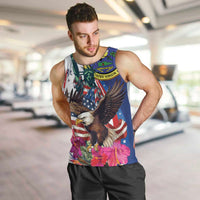 Personalized US Virgin Islands 4th of July Men Tank Top US Eagle Statue of Liberty