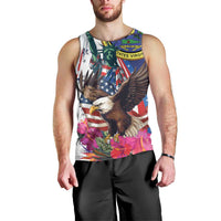 Personalized US Virgin Islands 4th of July Men Tank Top US Eagle Statue of Liberty