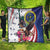 US Virgin Islands 4th of July Quilt US Eagle Statue of Liberty