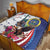 US Virgin Islands 4th of July Quilt US Eagle Statue of Liberty