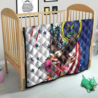US Virgin Islands 4th of July Quilt US Eagle Statue of Liberty
