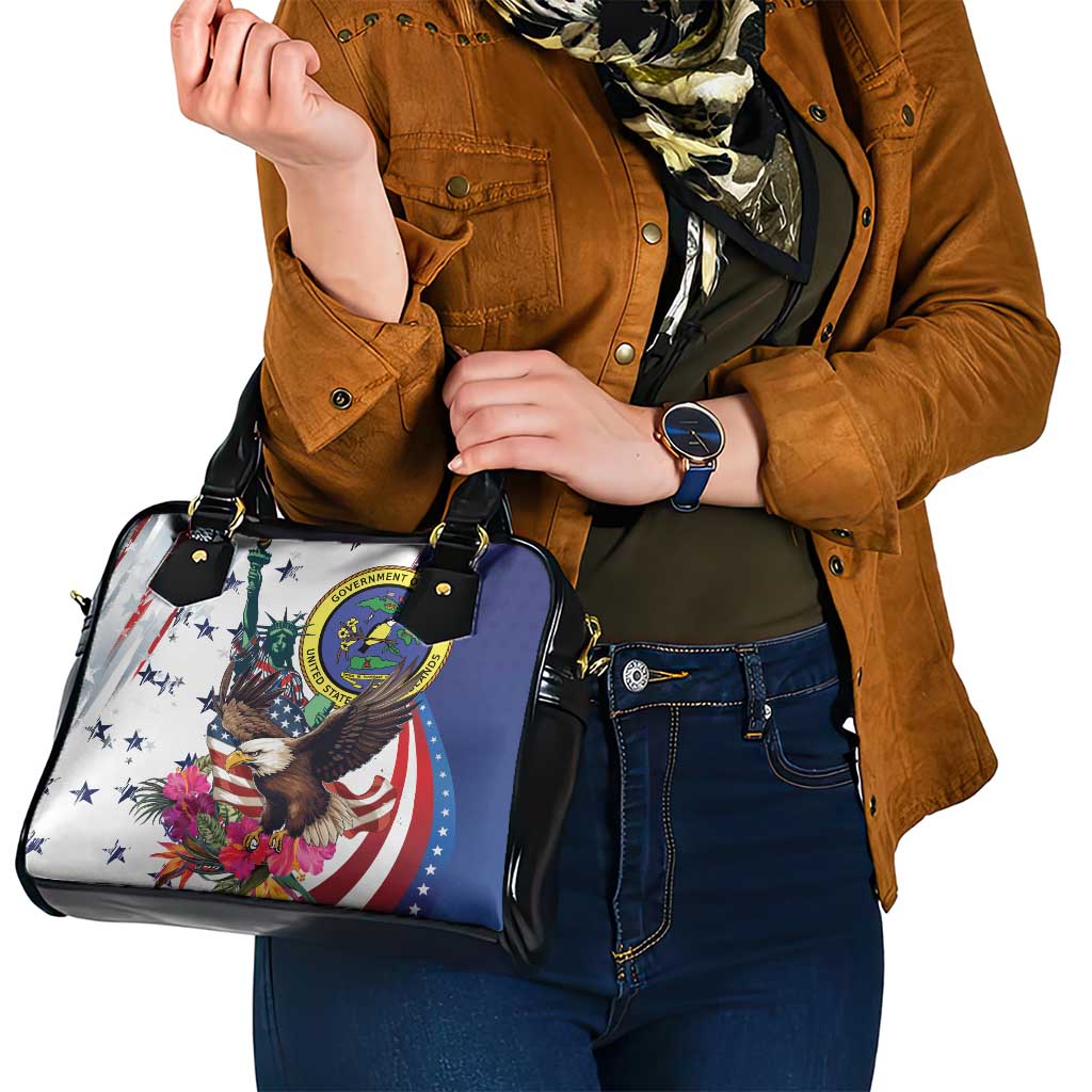 US Virgin Islands 4th of July Shoulder Handbag US Eagle Statue of Liberty