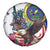 US Virgin Islands 4th of July Spare Tire Cover US Eagle Statue of Liberty