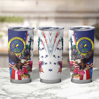 Personalized US Virgin Islands 4th of July Tumbler Cup US Eagle Statue of Liberty